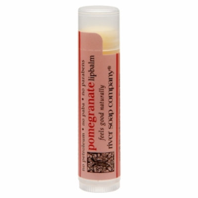 River Soap Company Lip Balm, Pomegranate, .15 oz