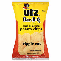 Utz Bar-B-Q Flavored Ripple Cut Potato Chips