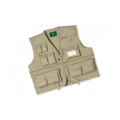 Big Game Intl. Crystal River Fly Fishing Vest Tan Medium