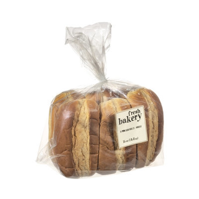Fresh Bakery Mini Honey Wheat Sub Rolls - 6 CT
