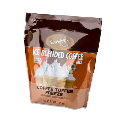 Caffe D'Amore Frappe Freeze Coffee Toffee Freeze Mix - 2.75 lb Bag