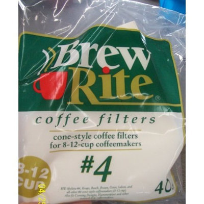 Brew Rite #4 8-12 Cup Cone Style Coffee Filters