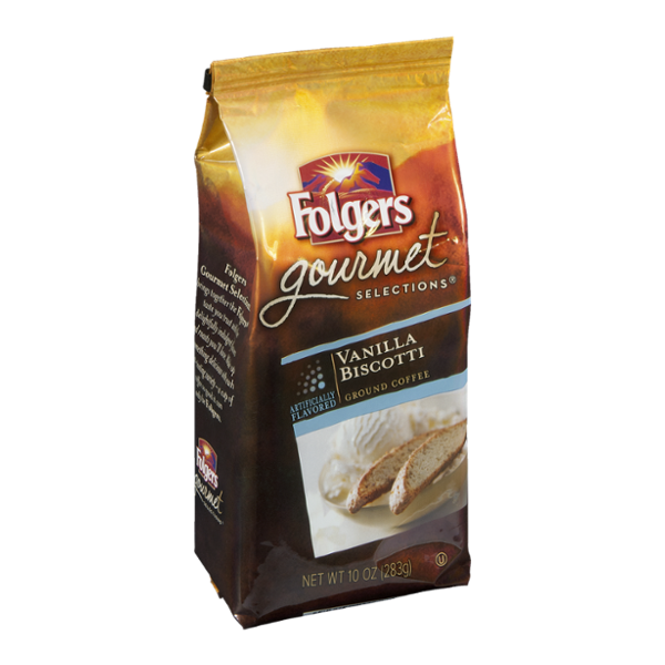 Folgers Gourmet Selections Gound Coffee Vanilla Biscotti