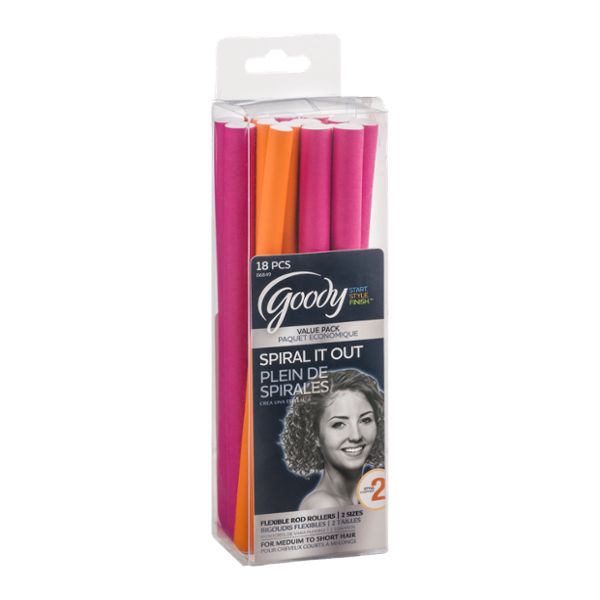 Goody Start. Style. Finish. Spiral It Out Flexible Rod Rollers
