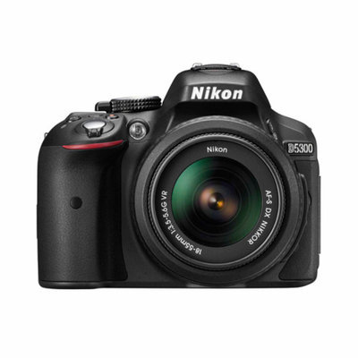 Nikon D5300 Digital SLR Camera with 24.2 Megapixels and 18-55mm Lens Included (Available in multiple colors)