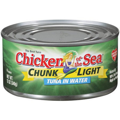 Chicken of the Sea Chunk Light Tuna in Water, 12 Ounce (Pack of 6)