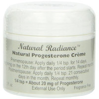 Natural Radiance Progesterone Cream Jar, Unscented, 2 Ounce