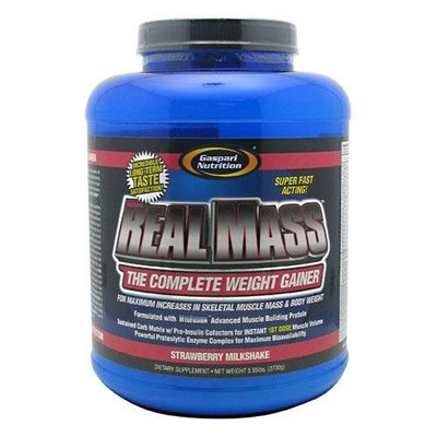 Real Mass Probiotic Series-Strawberry Milkshake Gaspari Nutrition 6 lb Powder