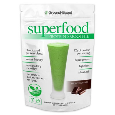 Groundbased Nutrition Ground-Based Nutrition - Superfood Protein Smoothie Milk Chocolate - 1 lb.