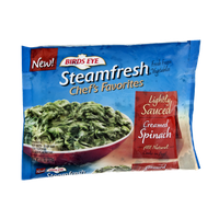 Birds Eye Steamfresh Chef's Favorites Lightly Sauced Creamed Spinach