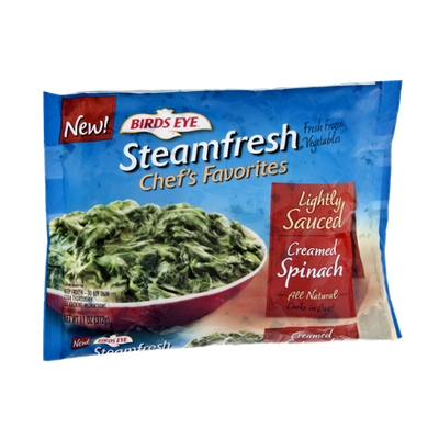 Birds Eye Steamfresh Chef's Favorites Lightly Sauced Creamed Spinach