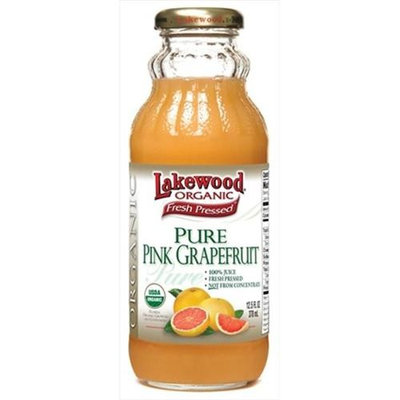 Lakewood Organic PURE Pink Grapefruit Juice 12. 5-Ounce Bottles -Pack of 12