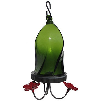 tures Way Nature's Way 16 Oz Jewel Green Twisted Hummingbird Feeder