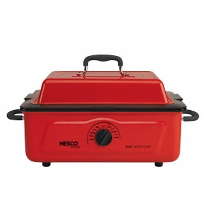 Nesco 5 Qt. 600 Wt. Roaster Porcelain Cookwell, Red, 1 ea