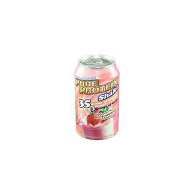 WorldWide WWSDSHAK0012STRALQ Pure Protein Shake Strawberry 12 ct 11 oz