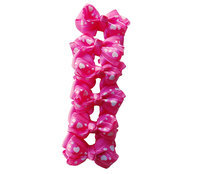 M & D Elecparts Company Ltd. Anima Pink Hearts Dog Bow Barrettes - 6 per pack