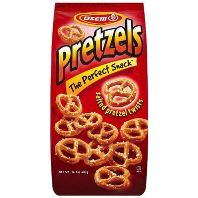Osem Salted Pretzel Twist, 14.1-Ounce Packages (Pack of 12)