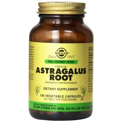 Solgar Full Potency Chinese Astragalus Root Vegetable Capsules, 100 Count