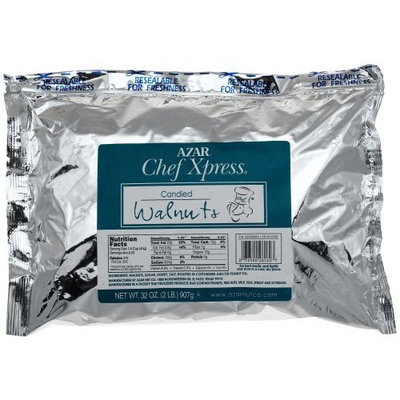 Azar Nut Company Walnuts, Large Candied Pieces, 32-Ounce Resealable Bags (Pack of 3)