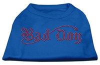 Ahi Bad Dog Rhinestone Shirts Blue XS (8)