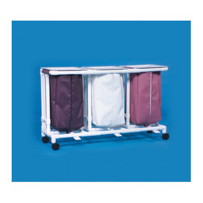 Innovative Products Unlimited Triple Linen Hamper with Foot Pedals