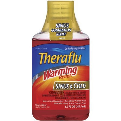 Theraflu Warming Relief Sinus and Cold Cherry Flavor Liquid 8.3-Ounce