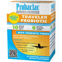 Probaclac Healthy Flora Traveler Probiotic Vegetable Dietary Supplement Capsules