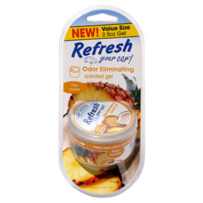 Refresh Your Car Pina Colada Scented Gel - 2.5 oz