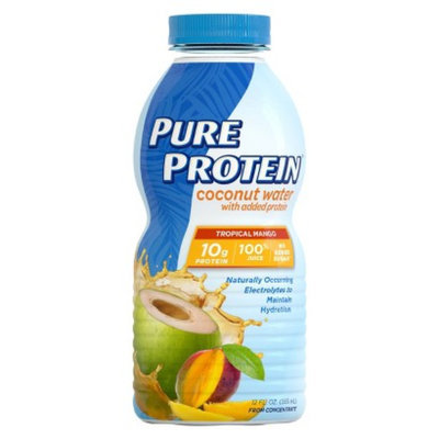 Pure Protein Tropical Mango Coconut Water Nutritional Drink - 12 oz