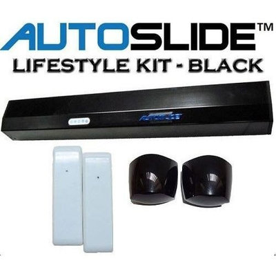 Autoslide Motion Sensor Automatic Patio Pet Door Kit Black