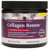 ResVitale Collagen Renew with Hyaluronic Acid & Vitamin C, Flavorless, 2.75 oz