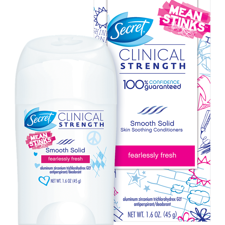 Secret® Clinical Strength Smooth Solid Women's Antiperspirant & Deodorant Fearlessly Fresh Scent