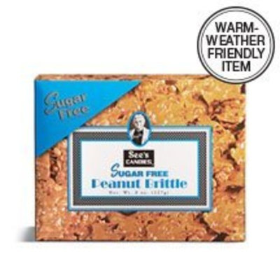 Sees Candies See's Candies 8 oz. Sugar Free Peanut Brittle