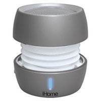 iHome Color Changing Bluetooth Rechargable Mini Speaker - Grey