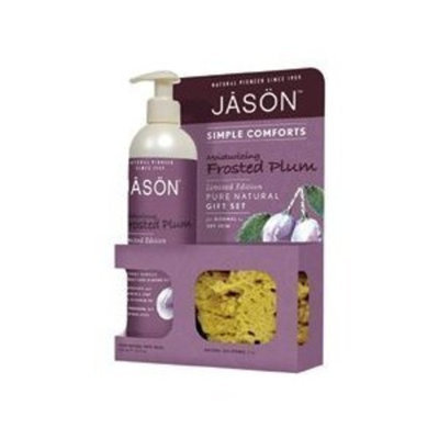 JĀSÖN JASON NATURAL PRODUCTS Simple Comforts Gift Set-Frosted Plum 2 pc