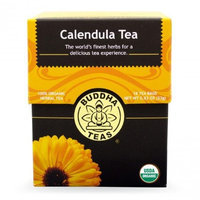 Buddha Teas Calendula Flower 100 Percent Organic Herbal Tea 18 Bags Per Packet