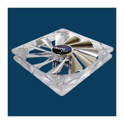 AeroCool Silver Lightning Quad White LED 140mm Fan w/ 120mm Adapter