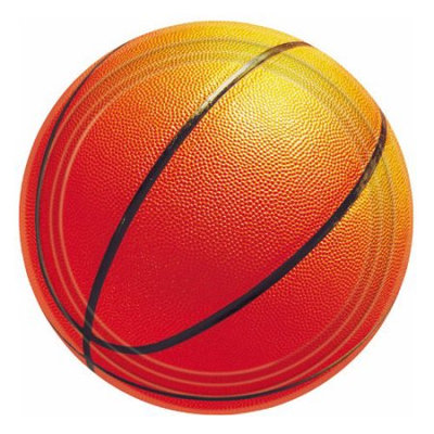 Costumes 204752 Basketball Fan Dessert Plates