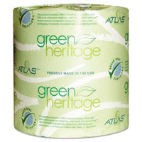 Atlas Paper Mills Green Heritage Bathroom Tissue, 2-Ply, 500 Sheets/Roll, 48 Rolls/Carton