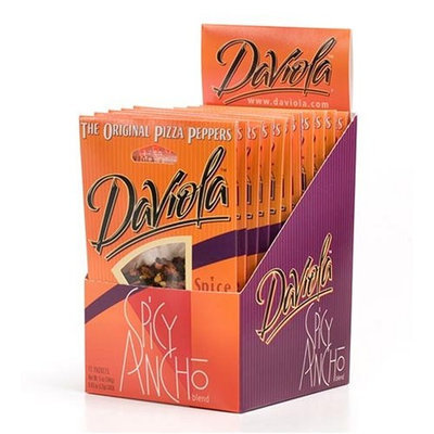 DaViola Original Pizza Peppers, Spicy Ancho, 0.43-Ounce Packages (Pack of 12)