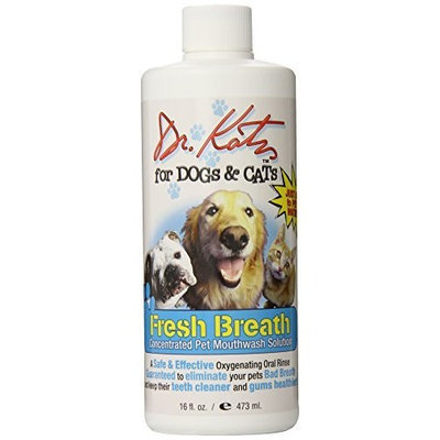 Dr. Harold Katz Dr. Katz for Dogs and Cats Fresh Breath, Oral Rinse, 16 oz ( 473 ml), (Pack of 5)