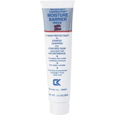 Carrington™ Moisture Barrier Creams with Zinc, 3 1/2 oz, 12/Pack