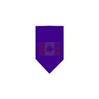 Ahi Canadian Flag Rhinestone Bandana Purple Small