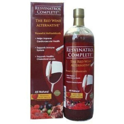 NFI Resvinatrol Complete Liquid (32 oz) - WITH proven Cholesterol Lowering Plant Sterols, CoQ10, and Omega 3