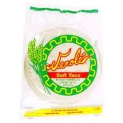 Verole Queso Flour Tortilla Soft Taco, 16 Ounce -- 12 per case.