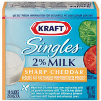 Kraft Singles 2% Milk Sharp Cheddar Cheese Slices 10.7 oz