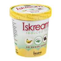 Iskream Reduced Fat No Sugar Added Banana