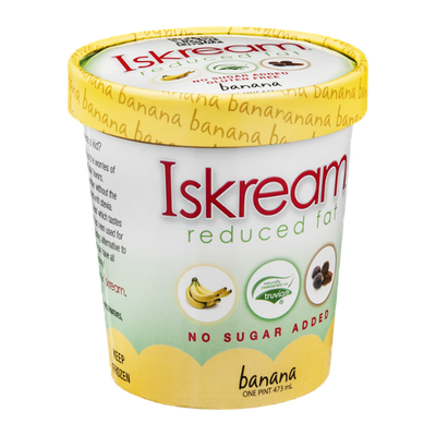 Iskream Reduced Fat No Sugar Added Banana