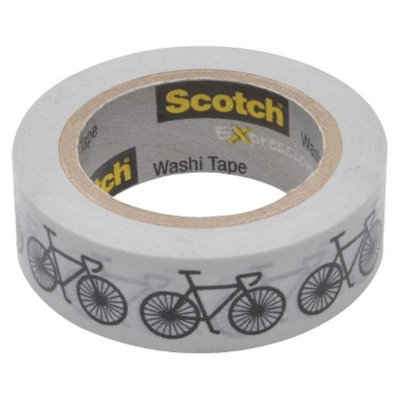 Scotch Washi Tape Orange Swiss Dots 10mX15mm