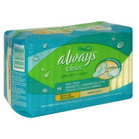 Always Clean Ultra Thin Pads Regular With Wings Unscented 16-Count